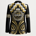 Aotearoa Ngati Tama Personalised Blazer Maori Iwi Poutama Puhoro Tattoo