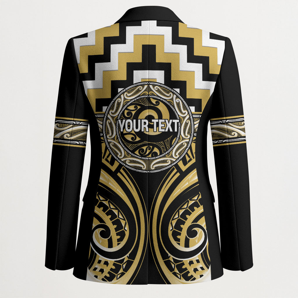 Aotearoa Ngati Tama Personalised Blazer Maori Iwi Poutama Puhoro Tattoo