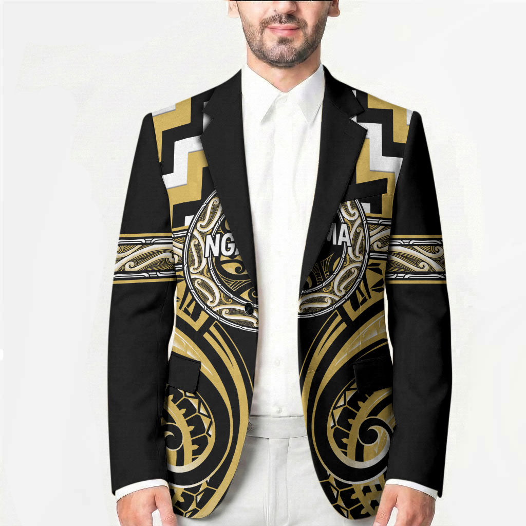 Aotearoa Ngati Tama Personalised Blazer Maori Iwi Poutama Puhoro Tattoo