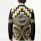 Aotearoa Ngati Tama Personalised Blazer Maori Iwi Poutama Puhoro Tattoo