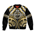 Aotearoa Ngati Tama Personalised Bomber Jacket Maori Iwi Poutama Puhoro Tattoo