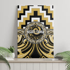 Aotearoa Ngati Tama Canvas Wall Art Maori Iwi Poutama Puhoro Tattoo