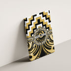 Aotearoa Ngati Tama Canvas Wall Art Maori Iwi Poutama Puhoro Tattoo
