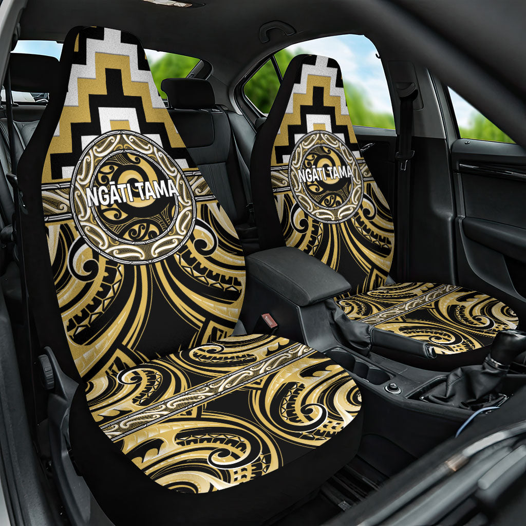 Aotearoa Ngati Tama Car Seat Cover Maori Iwi Poutama Puhoro Tattoo