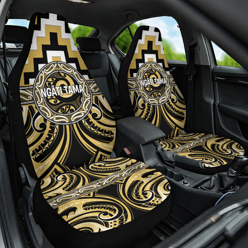 Aotearoa Ngati Tama Car Seat Cover Maori Iwi Poutama Puhoro Tattoo