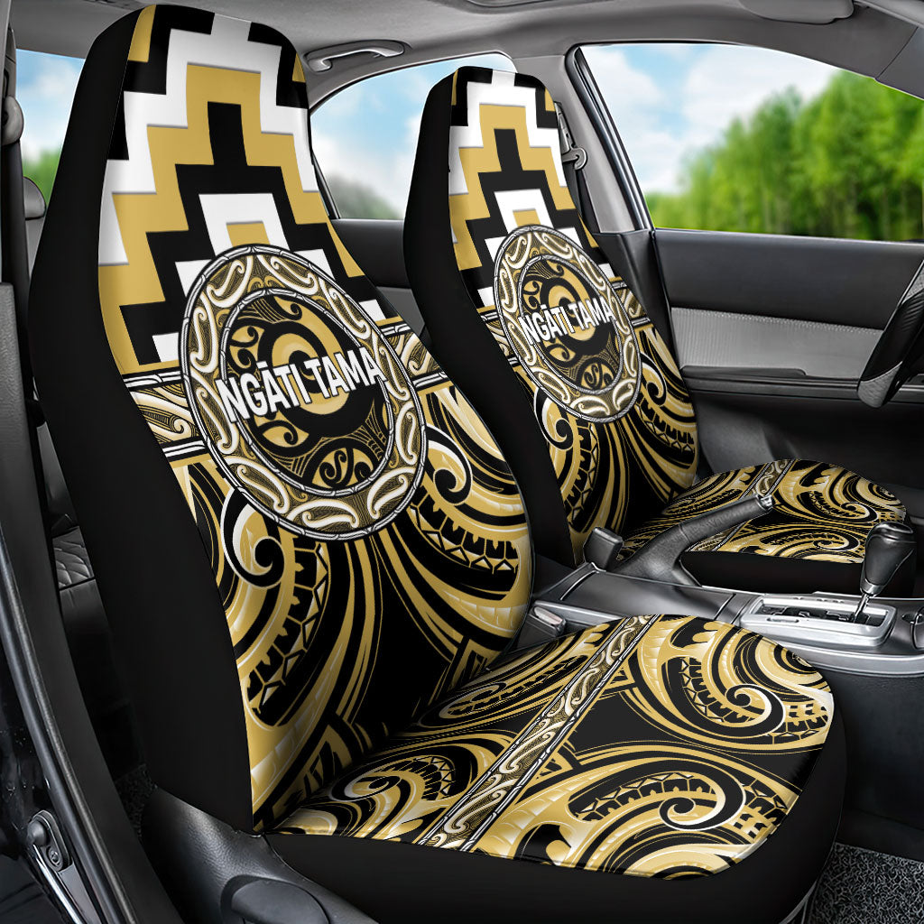Aotearoa Ngati Tama Car Seat Cover Maori Iwi Poutama Puhoro Tattoo