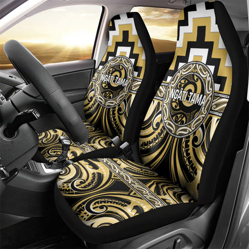 Aotearoa Ngati Tama Car Seat Cover Maori Iwi Poutama Puhoro Tattoo