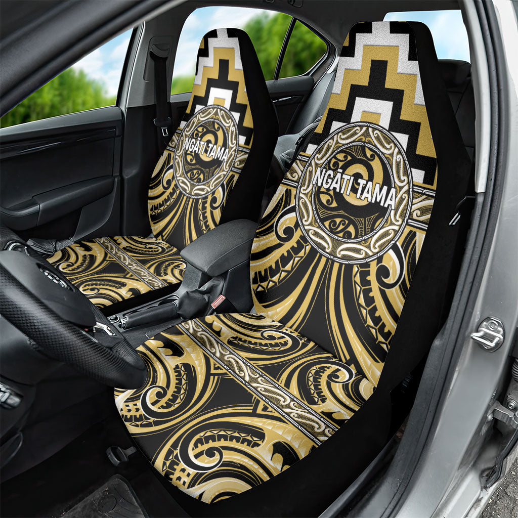 Aotearoa Ngati Tama Car Seat Cover Maori Iwi Poutama Puhoro Tattoo