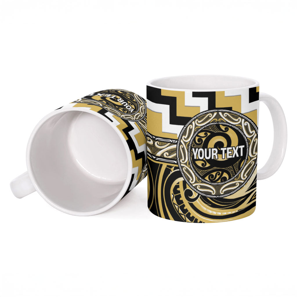Aotearoa Ngati Tama Personalised Ceramic Mug Maori Iwi Poutama Puhoro Tattoo