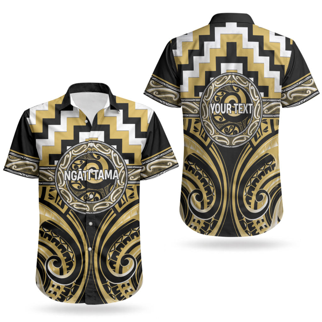 Aotearoa Ngati Tama Personalised Couples Matching Mermaid Dress and Hawaiian Shirt Maori Iwi Poutama Puhoro Tattoo