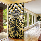 Aotearoa Ngati Tama Personalised Door Cover Maori Iwi Poutama Puhoro Tattoo