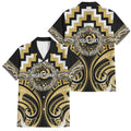 Aotearoa Ngati Tama Personalised Family Matching Tank Maxi Dress and Hawaiian Shirt Maori Iwi Poutama Puhoro Tattoo