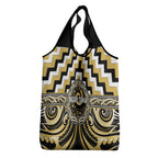 Aotearoa Ngati Tama Grocery Bag Maori Iwi Poutama Puhoro Tattoo