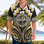 Aotearoa Ngati Tama Personalised Hawaiian Shirt Maori Iwi Poutama Puhoro Tattoo
