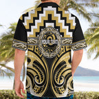 Aotearoa Ngati Tama Personalised Hawaiian Shirt Maori Iwi Poutama Puhoro Tattoo