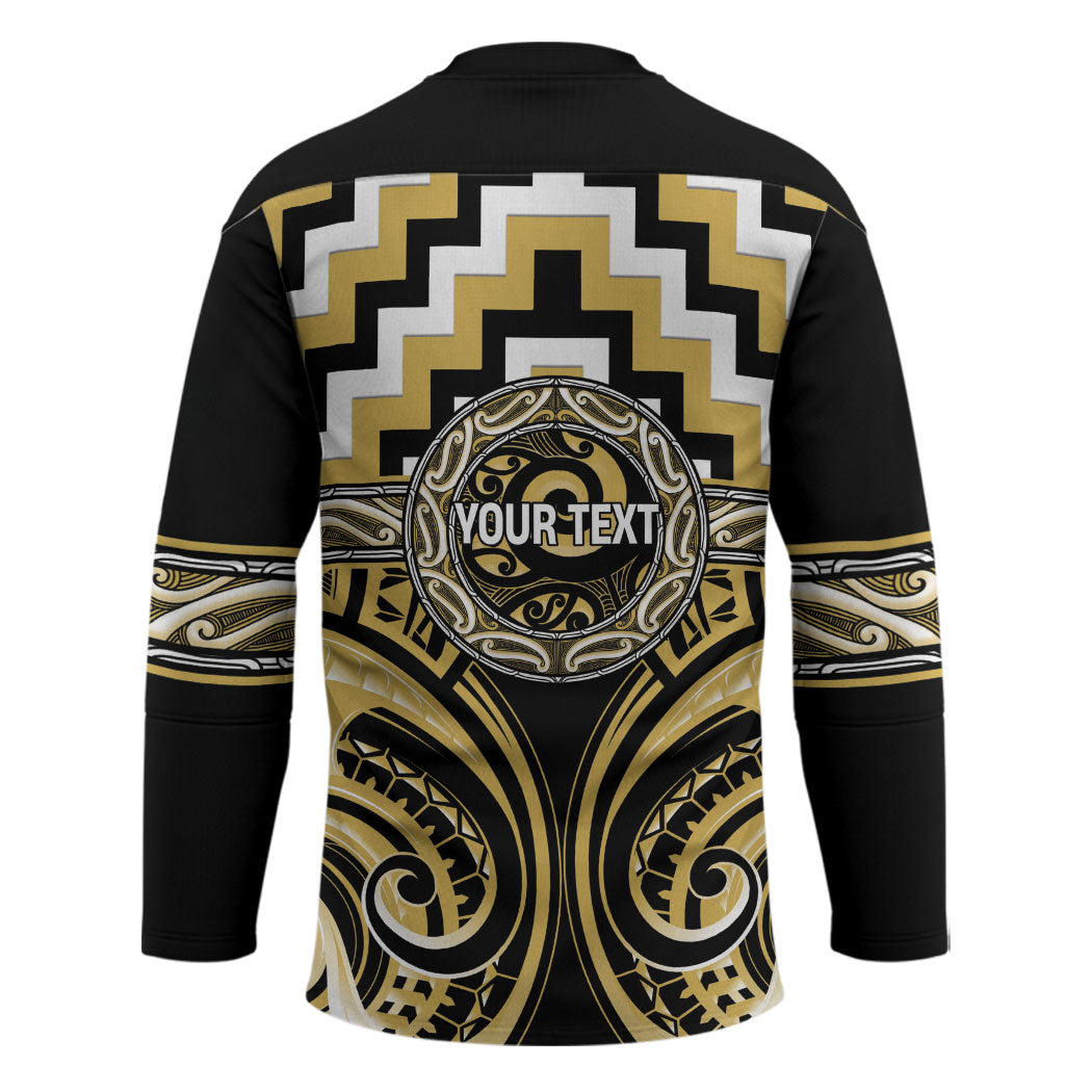 Aotearoa Ngati Tama Personalised Hockey Jersey Maori Iwi Poutama Puhoro Tattoo