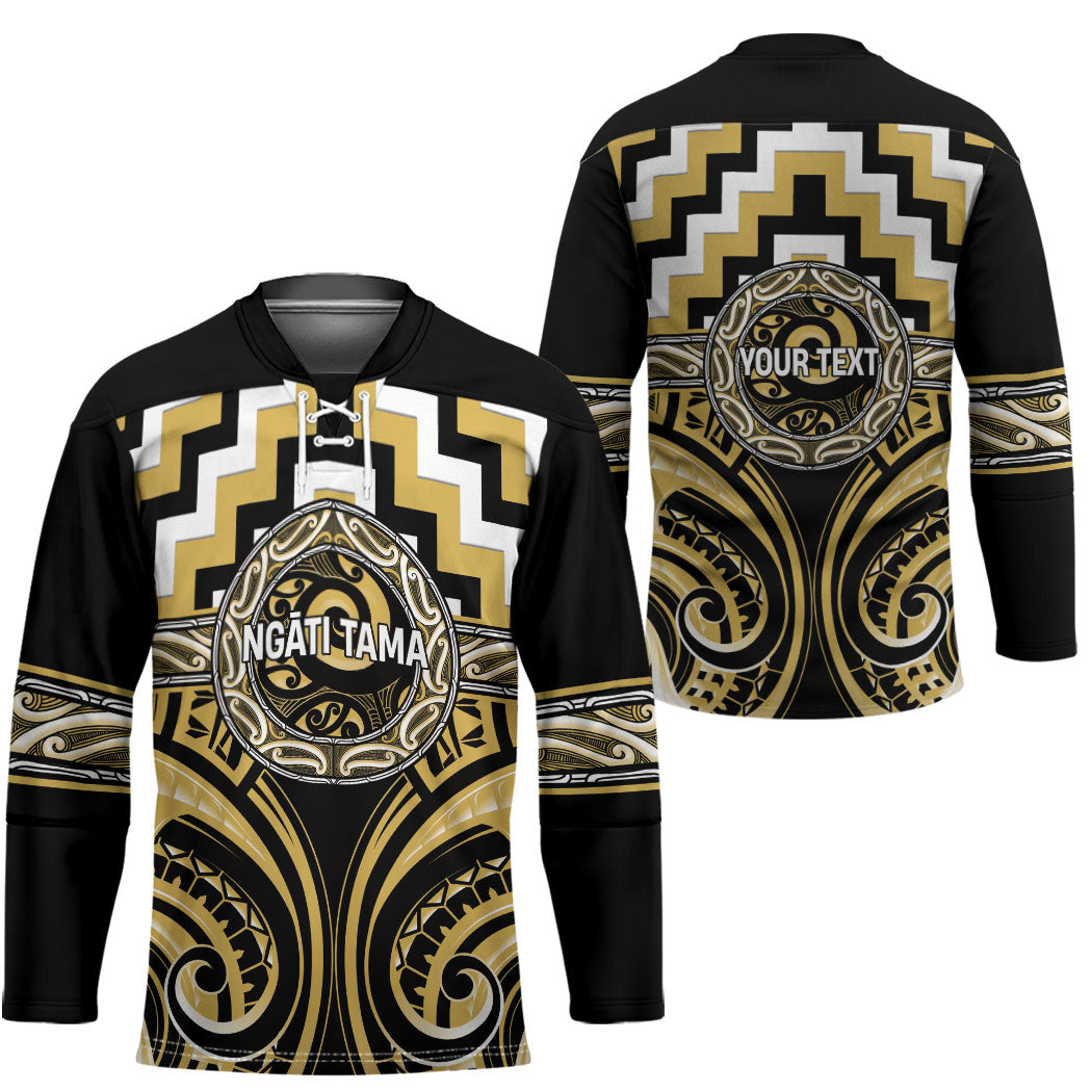 Aotearoa Ngati Tama Personalised Hockey Jersey Maori Iwi Poutama Puhoro Tattoo