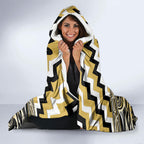 Aotearoa Ngati Tama Hooded Blanket Maori Iwi Poutama Puhoro Tattoo