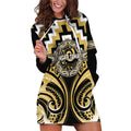 Aotearoa Ngati Tama Personalised Hoodie Dress Maori Iwi Poutama Puhoro Tattoo
