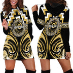 Aotearoa Ngati Tama Personalised Hoodie Dress Maori Iwi Poutama Puhoro Tattoo