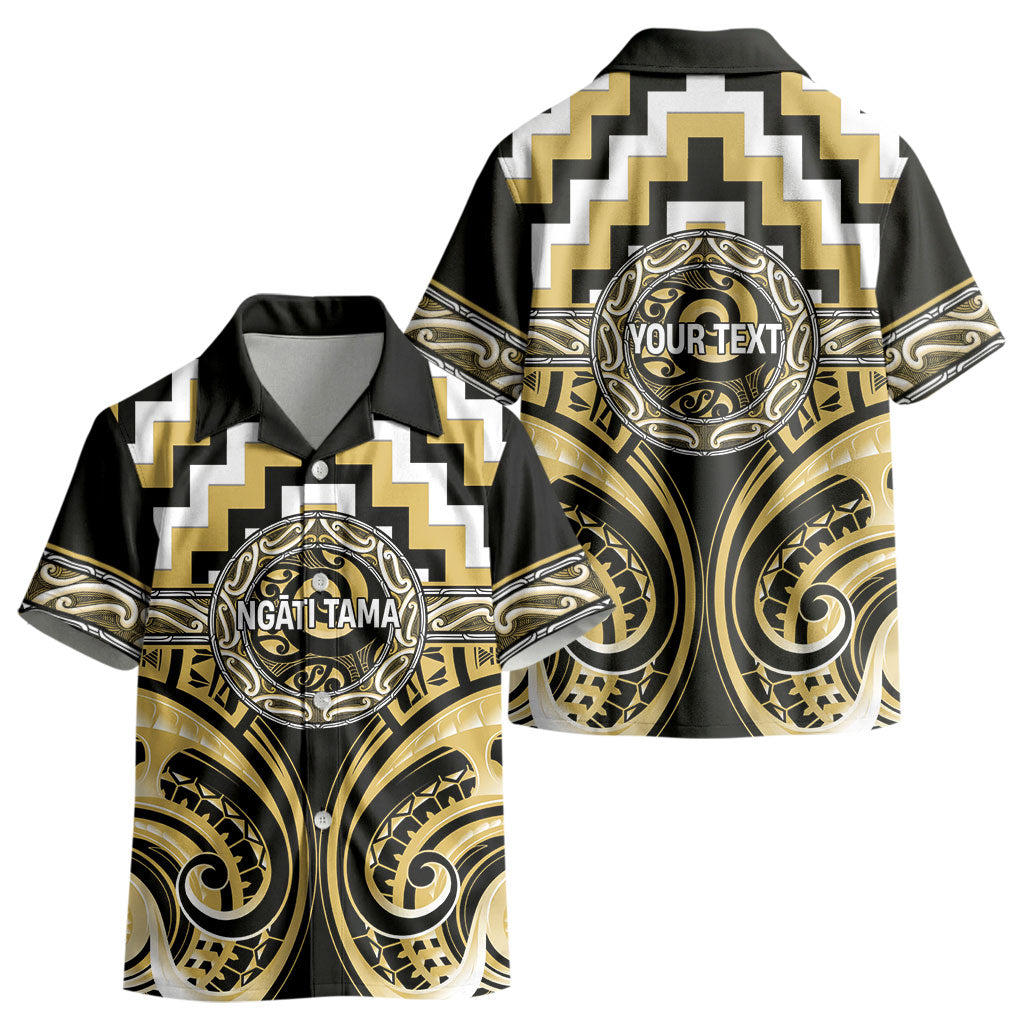 Aotearoa Ngati Tama Personalised Kid Hawaiian Shirt Maori Iwi Poutama Puhoro Tattoo