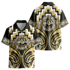 Aotearoa Ngati Tama Personalised Kid Hawaiian Shirt Maori Iwi Poutama Puhoro Tattoo