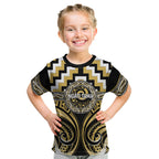 Aotearoa Ngati Tama Personalised Kid T Shirt Maori Iwi Poutama Puhoro Tattoo