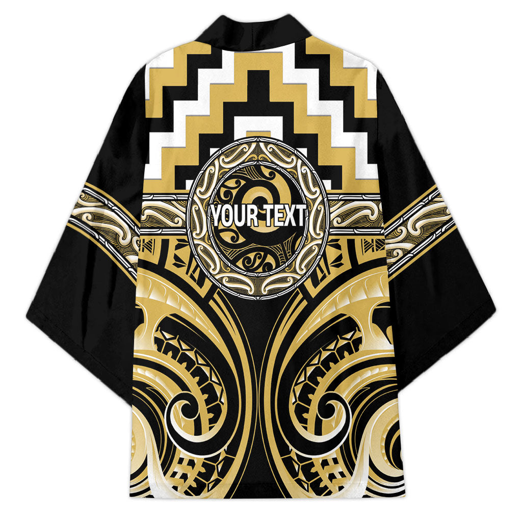 Aotearoa Ngati Tama Personalised Kimono Maori Iwi Poutama Puhoro Tattoo