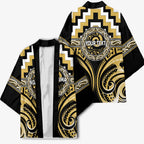 Aotearoa Ngati Tama Personalised Kimono Maori Iwi Poutama Puhoro Tattoo