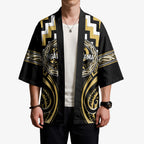 Aotearoa Ngati Tama Personalised Kimono Maori Iwi Poutama Puhoro Tattoo