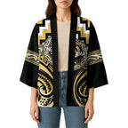 Aotearoa Ngati Tama Personalised Kimono Maori Iwi Poutama Puhoro Tattoo