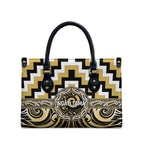 Aotearoa Ngati Tama Leather Bag Maori Iwi Poutama Puhoro Tattoo