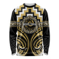 Aotearoa Ngati Tama Personalised Long Sleeve Shirt Maori Iwi Poutama Puhoro Tattoo