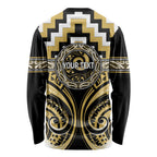 Aotearoa Ngati Tama Personalised Long Sleeve Shirt Maori Iwi Poutama Puhoro Tattoo