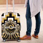Aotearoa Ngati Tama Luggage Cover Maori Iwi Poutama Puhoro Tattoo