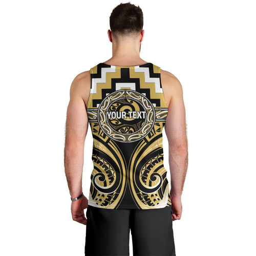 Aotearoa Ngati Tama Personalised Men Tank Top Maori Iwi Poutama Puhoro Tattoo