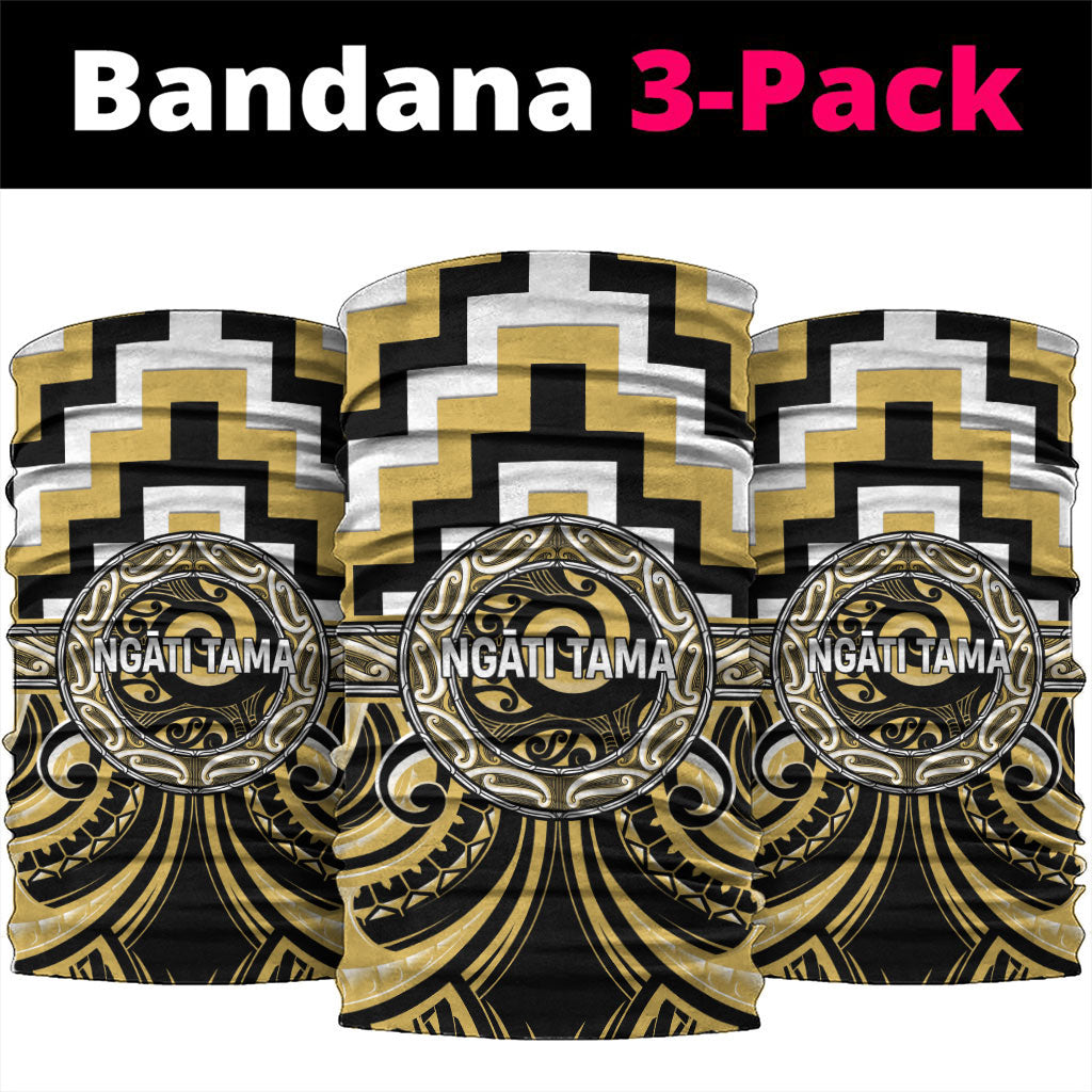 Aotearoa Ngati Tama Neck Gaiter Maori Iwi Poutama Puhoro Tattoo