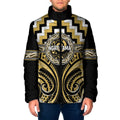 Aotearoa Ngati Tama Personalised Padded Jacket Maori Iwi Poutama Puhoro Tattoo