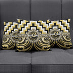 Aotearoa Ngati Tama Pillow Cover Maori Iwi Poutama Puhoro Tattoo