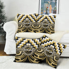 Aotearoa Ngati Tama Pillow Cover Maori Iwi Poutama Puhoro Tattoo
