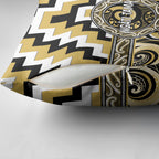 Aotearoa Ngati Tama Pillow Cover Maori Iwi Poutama Puhoro Tattoo