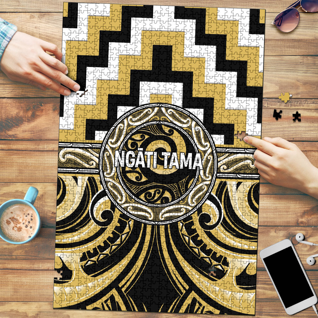 Aotearoa Ngati Tama Puzzle Maori Iwi Poutama Puhoro Tattoo