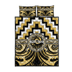 Aotearoa Ngati Tama Quilt Bed Set Maori Iwi Poutama Puhoro Tattoo