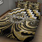 Aotearoa Ngati Tama Quilt Bed Set Maori Iwi Poutama Puhoro Tattoo