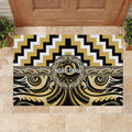 Aotearoa Ngati Tama Rubber Doormat Maori Iwi Poutama Puhoro Tattoo