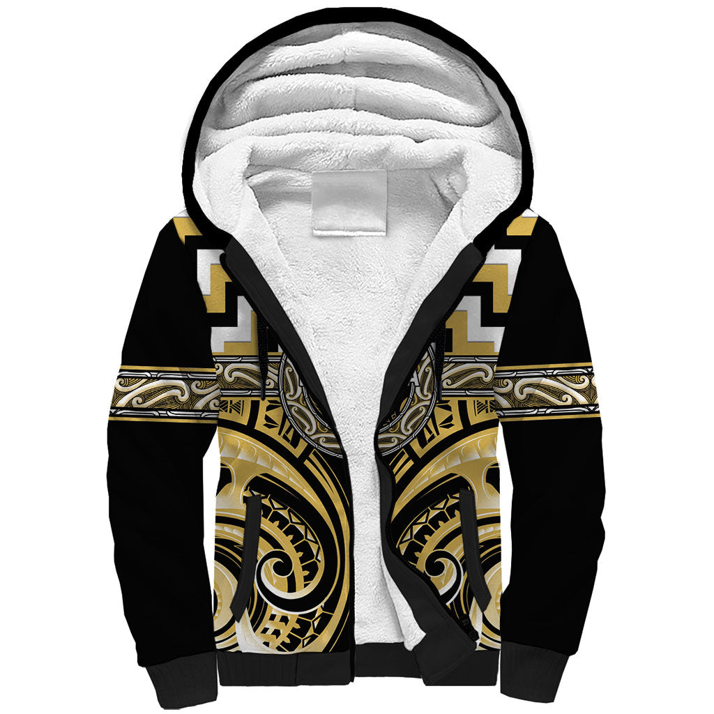 Aotearoa Ngati Tama Personalised Sherpa Hoodie Maori Iwi Poutama Puhoro Tattoo