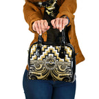 Aotearoa Ngati Tama Shoulder Handbag Maori Iwi Poutama Puhoro Tattoo