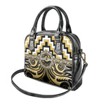 Aotearoa Ngati Tama Shoulder Handbag Maori Iwi Poutama Puhoro Tattoo