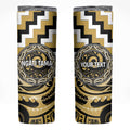 Aotearoa Ngati Tama Personalised Skinny Tumbler Maori Iwi Poutama Puhoro Tattoo