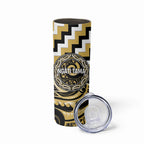 Aotearoa Ngati Tama Personalised Skinny Tumbler Maori Iwi Poutama Puhoro Tattoo